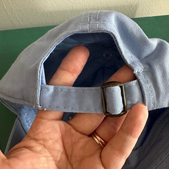 💥“Hold my drink, I gotta pet this dog” embroidered hat blue gray OSFM adjustable - Picture 3 of 5